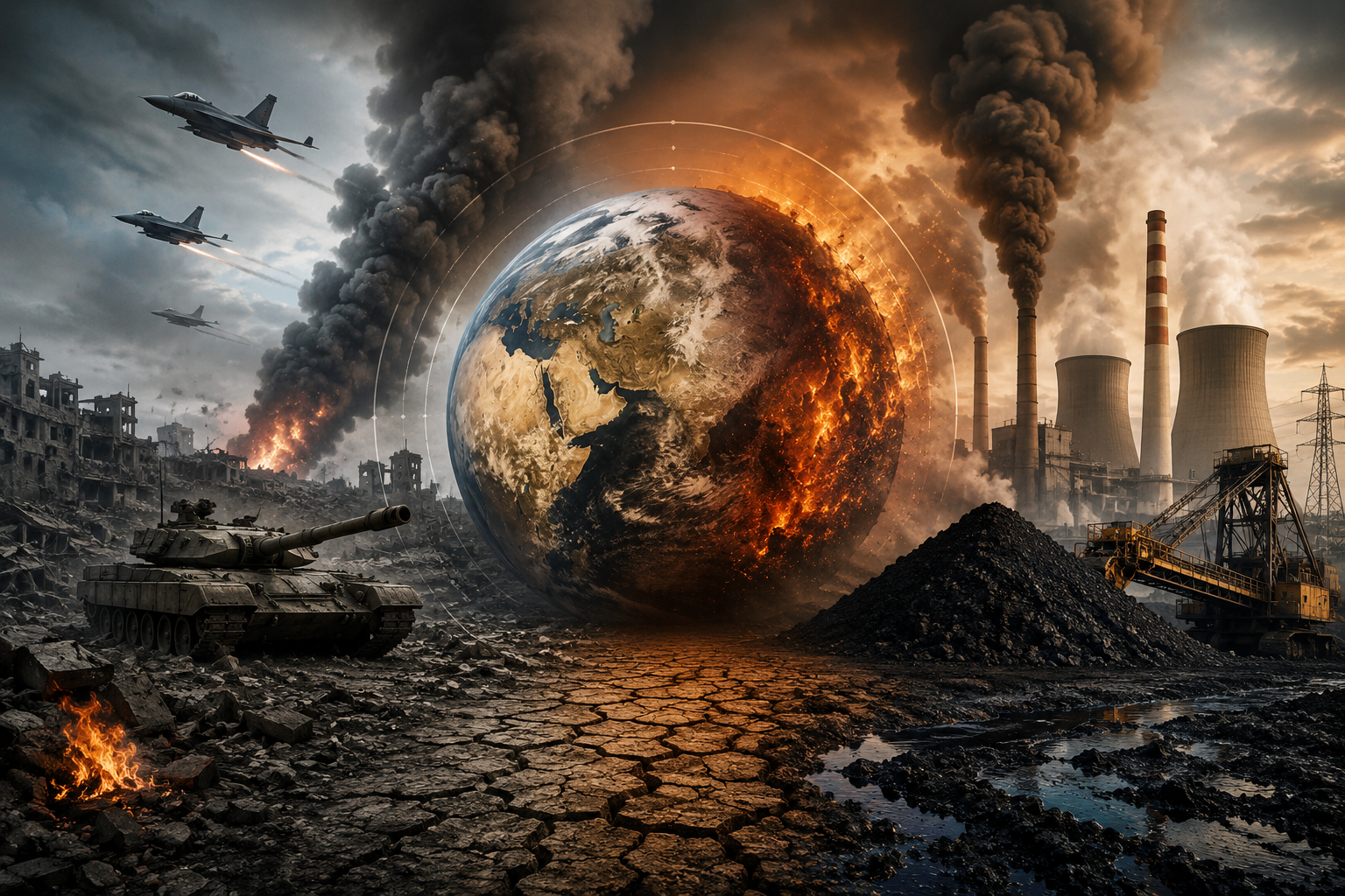 How Global Conflicts Are Increasing Carbon Emissions and Slowing Climate Goals