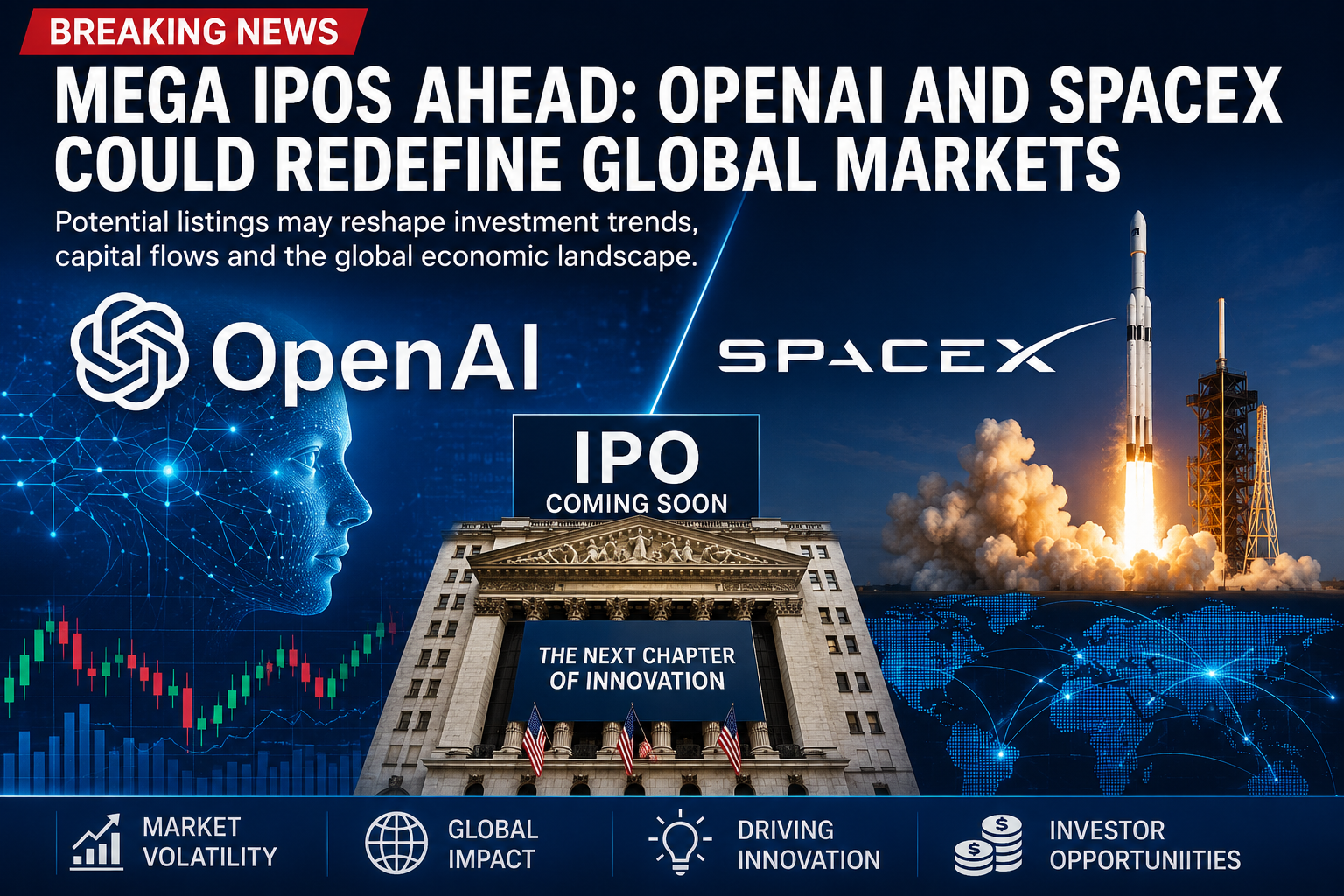 Mega IPOs of OpenAI and SpaceX Could Redefine Global Markets and the Future of Innovation